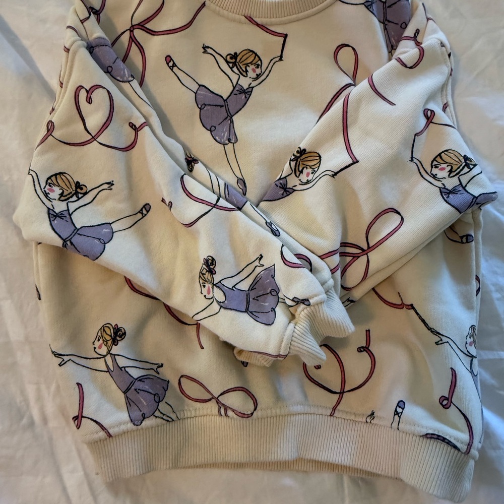 Zara girls Printed Ballerina Sweatshirt - Picture 4 of 7